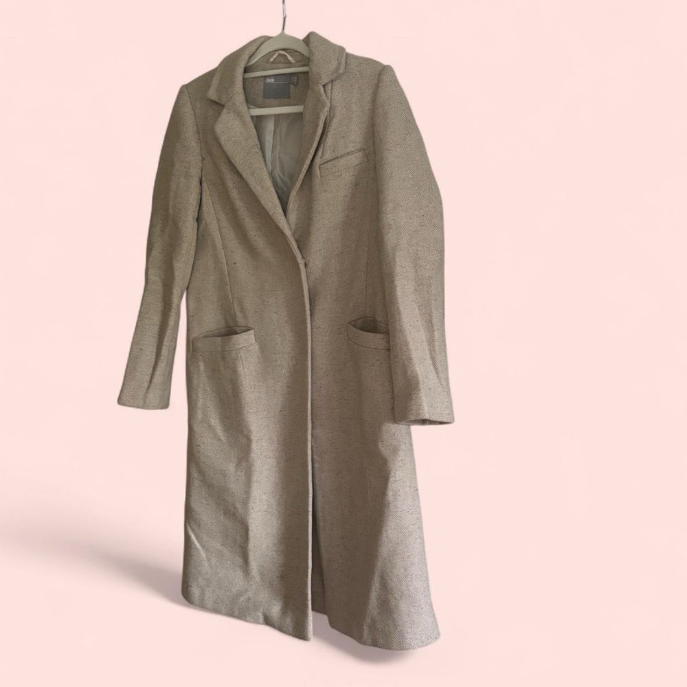 ASOS Wool Blend Women's Tan Coat